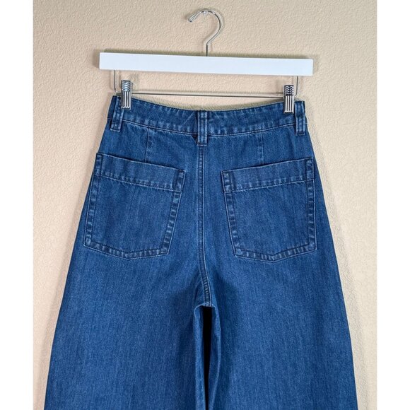 BARENA Venezia Women's Wide Leg Trouser Jeans Made in Italy - Picture 7 of 13